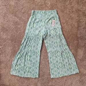 Nanette Lepore Cabana Green Wide Leg Pants Size Med  *NEW WITH TAG*